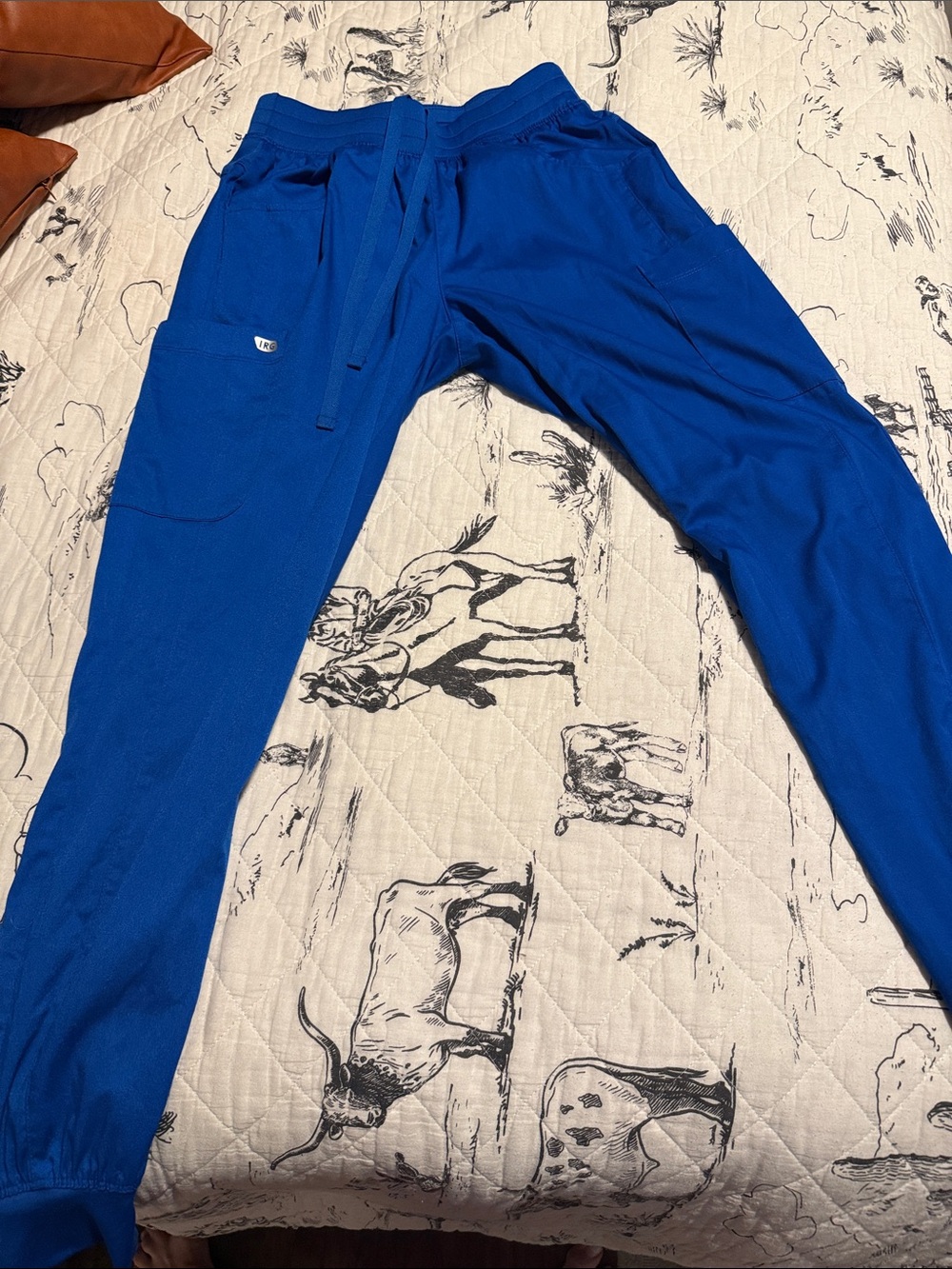 Women's Royal Blue Drawstring Jogger Pants